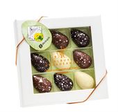9 stk. Chokolade Påskeæg fra Aalborg Chokoladen Økologisk 90 g  